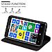Custodia Compatibile Con Nokia Lumia 625 In Marrone Cappuccino - Coperchio Protettiva Con Chiusura Magnetica, Funzione Stand E Tasca Per Le Carte - Foto miniatura 3