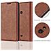 Custodia Compatibile Con Nokia Lumia 625 In Marrone Cappuccino - Coperchio Protettiva Con Chiusura Magnetica, Funzione Stand E Tasca Per Le Carte - Foto miniatura 5