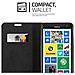 Custodia Compatibile Con Nokia Lumia 625 In Marrone Cappuccino - Coperchio Protettiva Con Chiusura Magnetica, Funzione Stand E Tasca Per Le Carte - Foto miniatura 9