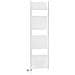 Scaldasalviette Elettrico 180x50 Cm 900w Bianco Con Resistenza Termolimitata H180 Cm Cesena - Foto miniatura 3