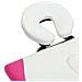 Lettino Da Massaggio A 4 Sezioni In Alluminio Bianco E Rosa - Foto miniatura 7