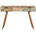 Tavolo Da Trucco Con Specchio 112x45x76 Cm Massello Di Recupero - Foto miniatura 2