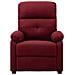 Poltrona Massaggiante Elettrica Rosso Vino in Tessuto - Foto miniatura 8