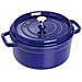 Pentola Rotonda in Ghisa con Cestello Diametro 26 cm Capacità 5 lt Colore Blu - Linea La Cocotte - Foto miniatura 2