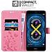 Custodia Compatibile Con Honor 6x / Huawei Mate 9 Lite / Gr5 2017 In Rosa Fiore - Coperchio Protettivo In Design Floreale Con Chiusura Magnetica, Funzione Stand E Slot Per Carte - Foto miniatura 3