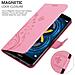 Custodia Compatibile Con Honor 6x / Huawei Mate 9 Lite / Gr5 2017 In Rosa Fiore - Coperchio Protettivo In Design Floreale Con Chiusura Magnetica, Funzione Stand E Slot Per Carte - Foto miniatura 5