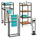 Scaffale Bagno In Bambù - 4 Livelli Per Utensili, Asciugamani - Foto miniatura 4