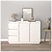 Credenza Bianca 111x34x75 cm in Legno Massello di Pino - Foto miniatura 6