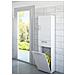 Armadio Da Lavanderia A 1 Anta, 100% Made In Italy, Mobile Con 1 Cestello Porta Biancheria E 1 Cassetto, Colonna Moderna Da Bagno, Cm 45x32h195, Colore Bianco - Foto miniatura 1