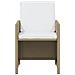 Set Da Pranzo Per Giardino 9pz Con Cuscini In Polyrattan Beige - Foto miniatura 5