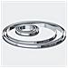Anello Per Torta Tonda In Acciaio Inossidabile Con Bordo Arrotolato Perforato Da 10 Cm - 3093.10 - Foto miniatura 2