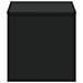 Tavolino Da Salotto Nero 102x50,5x52,5 Cm In Legno Multistrato - Foto miniatura 4