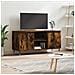 Mobile Porta Tv Rovere Fumo 104x35x50 Cm In Legno Multistrato - Foto miniatura 1