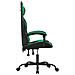 Sedia da Gaming Girevole Nera e Verde in Similpelle - Foto miniatura 3