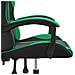 Sedia da Gaming Girevole Nera e Verde in Similpelle - Foto miniatura 6