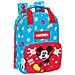 Zaino Scuola Fantastic Azzurro Rosso 20 X 28 X 8 Cm - Foto miniatura 1