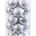 Palle Di Natale Argentato Plastica 6 X 6 X 6 Cm (20 Unità) - Foto miniatura 2