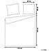 Set Copripiumino In Cotone Satinato 155 X 200 Cm Blu Harmonridge - Foto miniatura 3