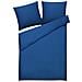 Set Copripiumino In Cotone Satinato 155 X 200 Cm Blu Harmonridge - Foto miniatura 4