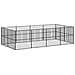 Box Per Cani 12 Pannelli Nero Acciaio Zincato - Foto miniatura 6