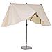 Ombrellone Doppio Da Giardino In Alluminio 460x270xh240 Cm Alu Twin Beige - Foto miniatura 2