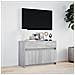 Mobile Porta TV con LED Grigio Sonoma 91x34x61 cm in Truciolato - Foto miniatura 7