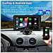 7 Pollici Carplay Auto, Wireless Carplay Android Auto Radio Portatile, Supporta Bluetooth Gps Siri Controllo Vocale - Foto miniatura 3