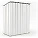 Casetta Da Giardino In Lamiera Di Acciaio 155x100cm X H 192cm - 50kg - 1,55mq - Bianco - Foto miniatura 3