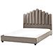 Letto Velluto Vincennes 140 X 200 Cm Tortora - Foto miniatura 2