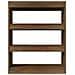 Lusso Casadino -  Libreria/divisorio Rovere Marrone 80x30x103cm Legno Multistrato - Foto miniatura 2