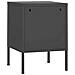 Lusso Casadino -  Comodino Antracite 35x35x51 Cm In Acciaio - Foto miniatura 4
