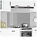 Schienale Cucina Grigio Chiaro 110x60x0,6 cm Vetro Temperato di - Foto miniatura 2