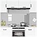 Schienale Cucina Grigio Chiaro 110x60x0,6 cm Vetro Temperato di - Foto miniatura 3