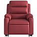 Poltrona Alzapersona Reclinabile Rosso Vino in Similpelle - Foto miniatura 9