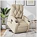 Poltrona Alzapersona Massaggiante Elettrica Crema in Tessuto - Foto miniatura 2