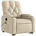 Poltrona Alzapersona Massaggiante Elettrica Crema in Tessuto - Foto miniatura 4