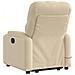 Poltrona Alzapersona Massaggiante Elettrica Crema in Tessuto - Foto miniatura 5