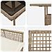 Set da pranzo da giardino 5 Pezzi Beige Polyrattan - Foto miniatura 9