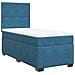Giroletto a Molle con Materasso Blu 80x200 cm in Velluto - Foto miniatura 6