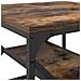 Tavolino da caffè in legno ingegnerizzato con piano in rovere affumicato, 51x50x40 cm - Foto miniatura 8
