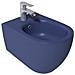 Sanitari Sospesi Opaco Infinity: Vaso, Bidet, Copriwater Soft-close - Blu Opaco - Foto miniatura 4