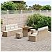 Set Divano da Giardino 9 pcs Beige e Crema 80 x 80 x 71 cm - Foto miniatura 3