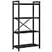 Libreria Rovere nero 60 x 30 x 118 cm Legno multistrato - Foto miniatura 1
