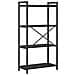 Libreria Rovere nero 60 x 30 x 118 cm Legno multistrato - Foto miniatura 7