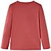 Maglietta Bambino Maniche Lunghe Rosso Bruciato 140 - Foto miniatura 2