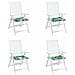 Cuscini per sedie 4 pcs Motivo Foglia 50 x 50 x 4 cm - Foto miniatura 1