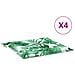 Cuscini per sedie 4 pcs Motivo Foglia 50 x 50 x 4 cm - Foto miniatura 3