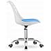 Sedia girevole ergonomica Valora PRINT bianca e blu per la casa - Foto miniatura 4