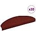 Tappetini per scale autoadesivi 30 pz 65x21x4 cm Bordeaux Rosso Semicircolari Grandi - Foto miniatura 1