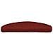 Tappetini per scale autoadesivi 30 pz 65x21x4 cm Bordeaux Rosso Semicircolari Grandi - Foto miniatura 3
